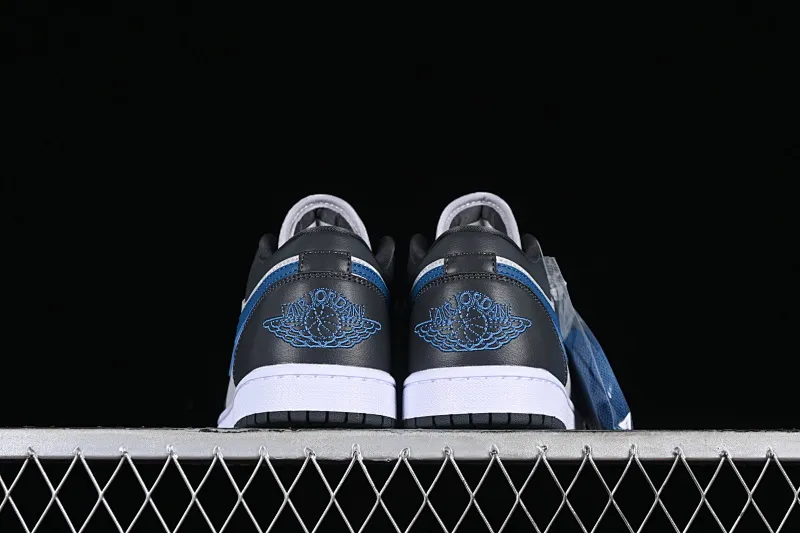 All categories Air Jordan Jordan series basketball shoes Air Jordan 1 Low Air Jordan 1 Low AJ1 Joe 1 black gray blue hook low-top cultural basketball shoes DC0774-040